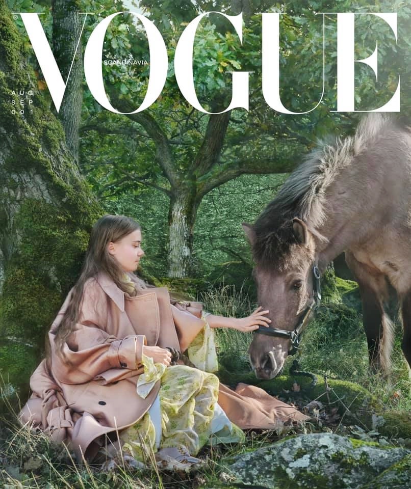 Vogue Scandinavia Magazine Greta Thunberg cover
