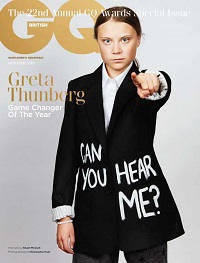 Gentlemen's Quarterly Magazine Oct 2019 Greta Thunberg cover story