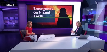 Greta Thunberg 10/2022 interview on BBC-TV Channel 4 News