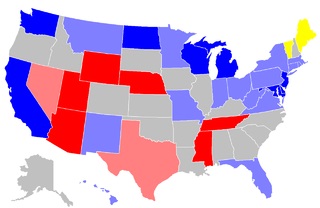 map of states with 2018 election for U.S. Senate